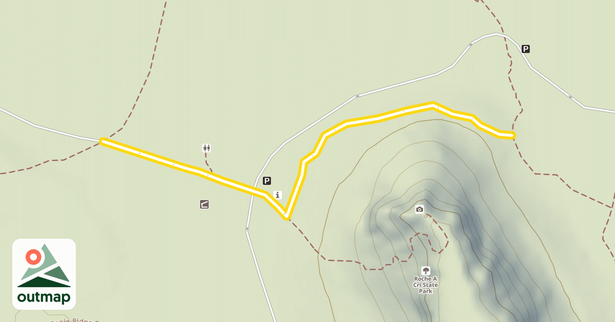 Map of Mound Trail (0.3 mi)