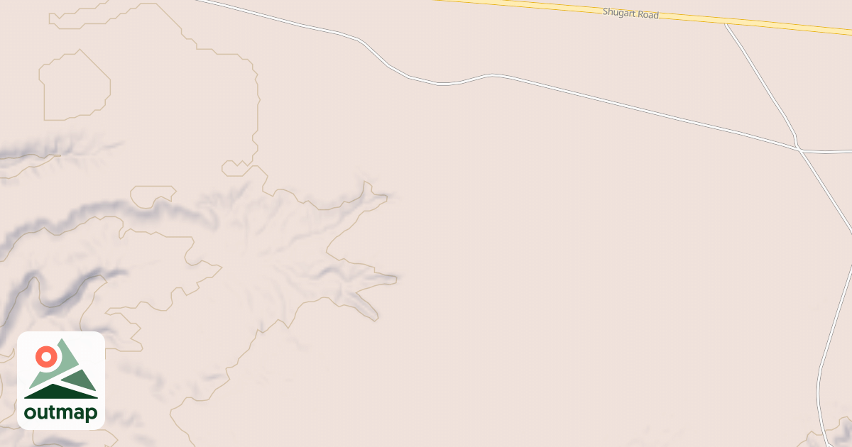 Map of Hackberry Trail System - South Shugart Trails