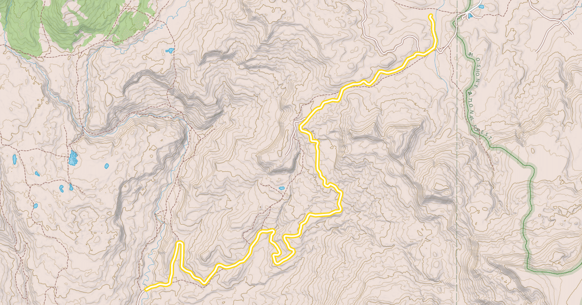 Map preview of North Fork Fish Creek Snowmobile Trail