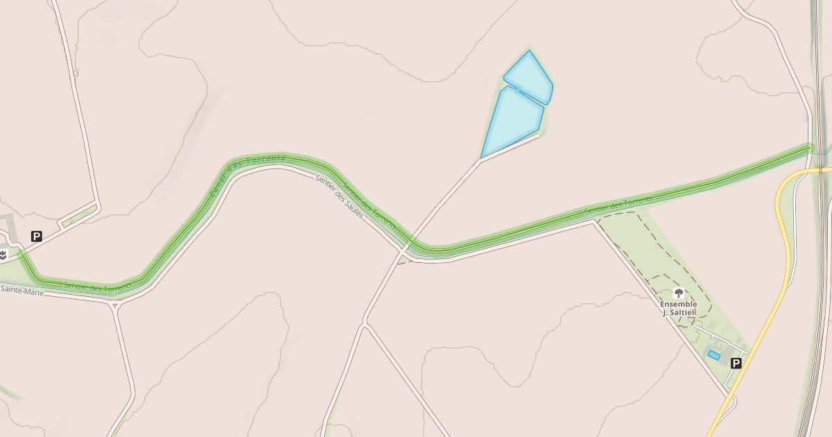 Map preview of Sentier des Torrents