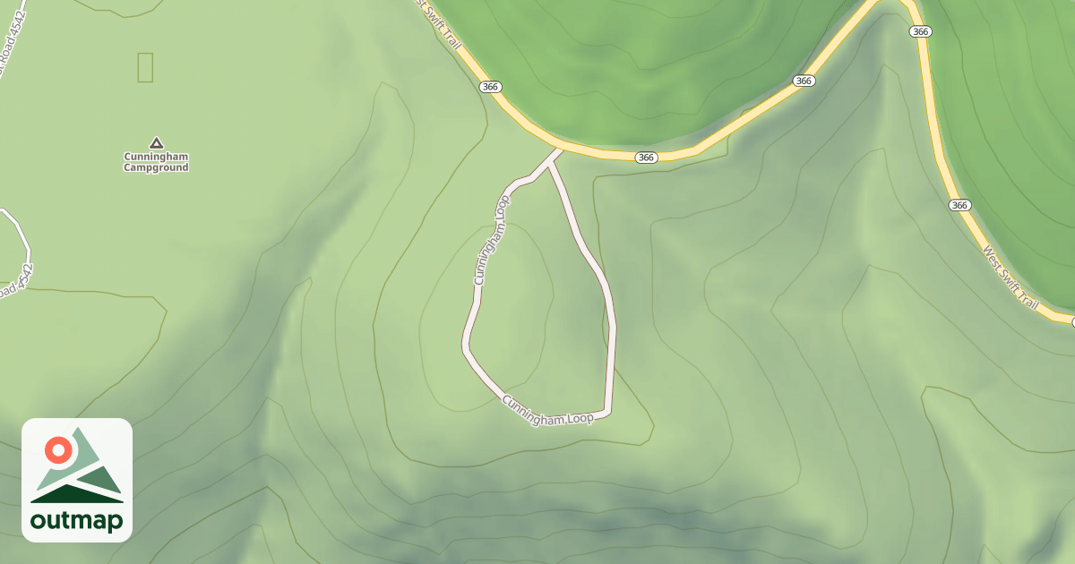 Map of CUNNINGHAM LOOP