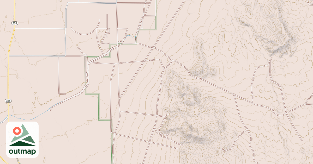Map of MICKEY CANYON SPRING ROAD