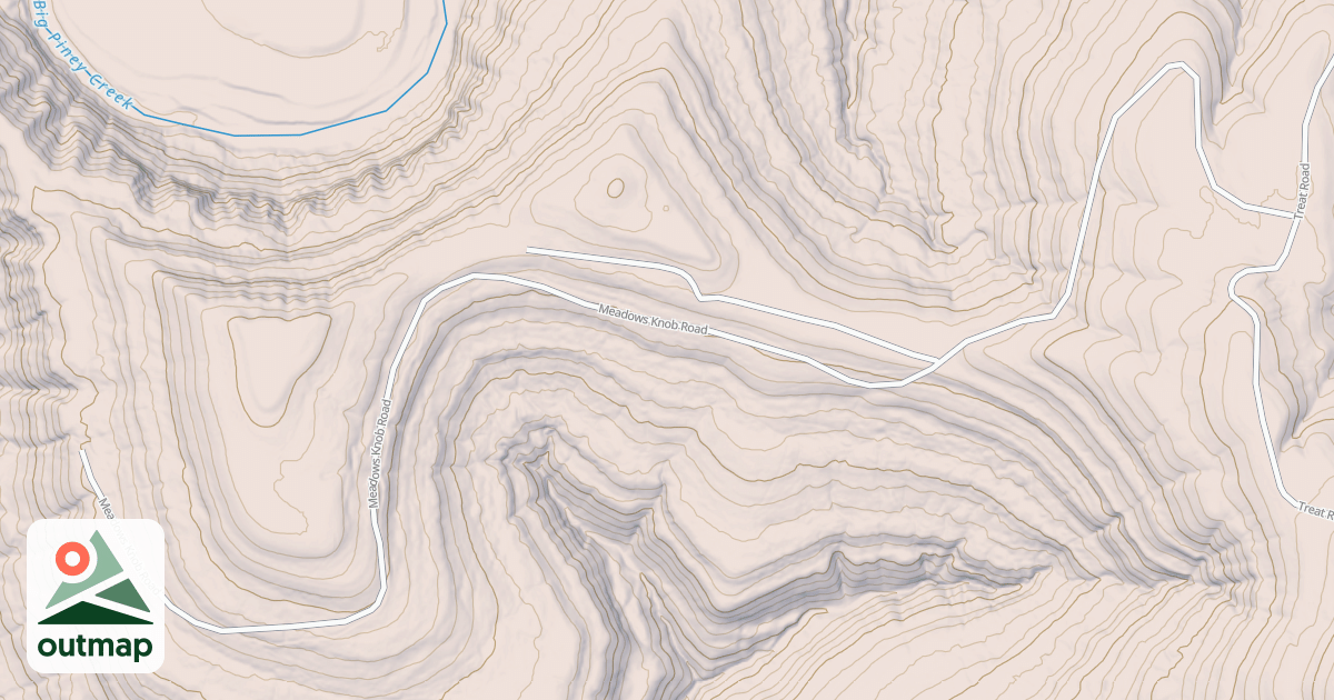 Map of NEWTON KNOB