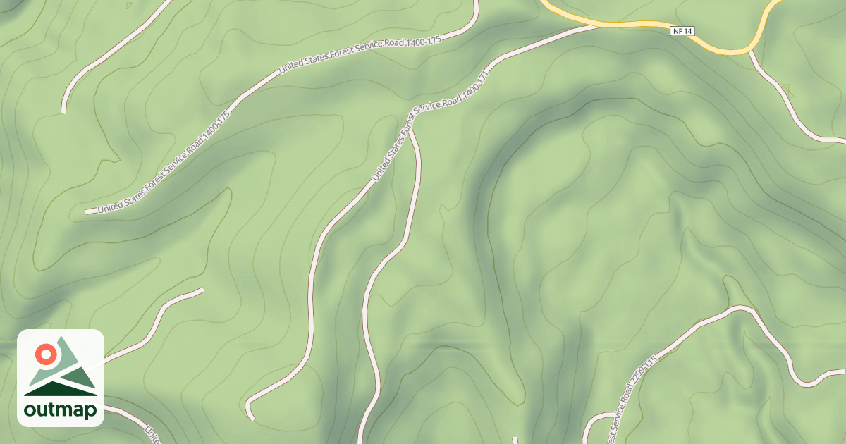 Map of USFS National Forest System Roads {FE5DCAF7-2BD9-47F7-88C3-EA32F0A73A01}