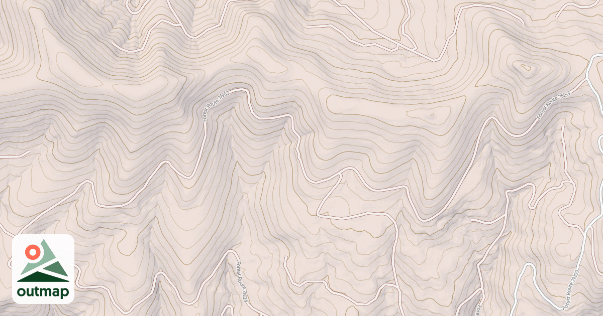Map of USFS Motor Vehicle Use Map Roads {E069A041-3B0D-4D7A-86A5-FD68099849AA}