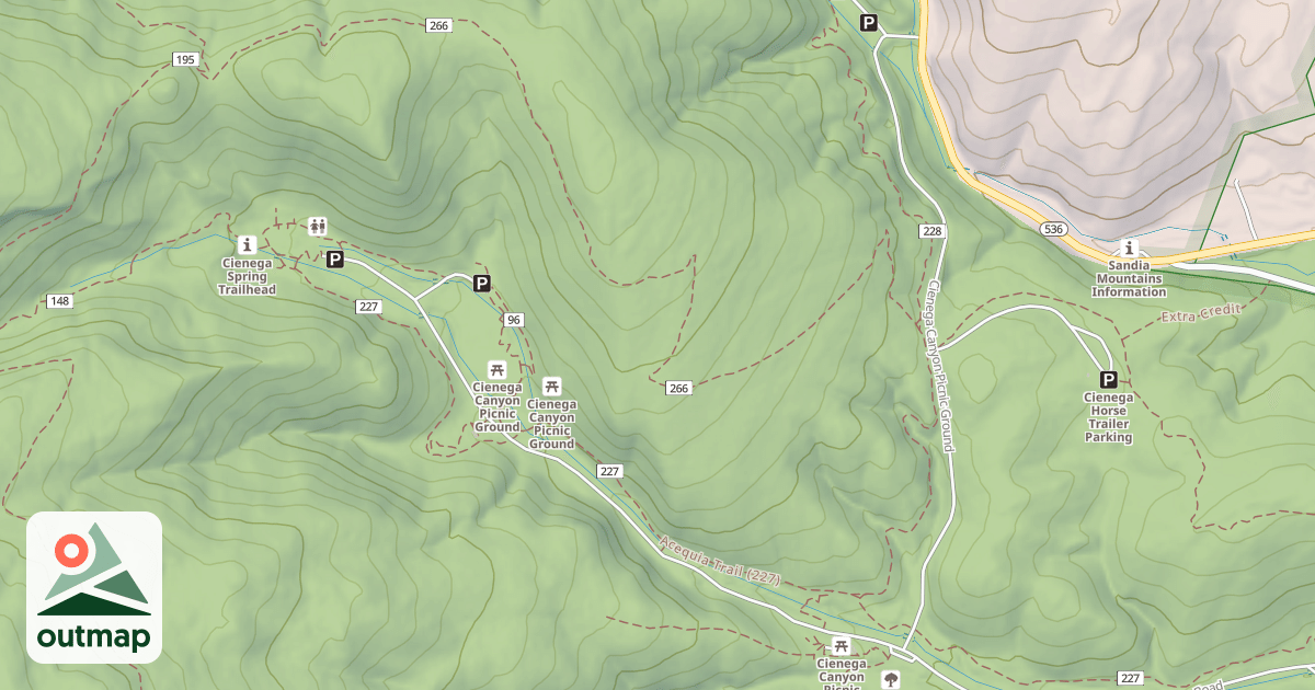 Map of CIENEGA CANYON