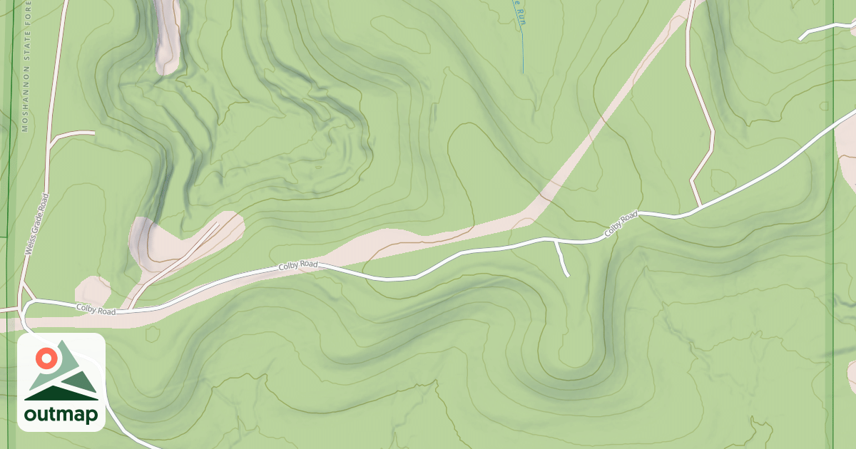 Map of S.B. Elliott State Park Snowmobile Trails