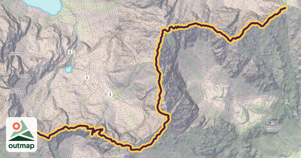 Map of Orla Perć