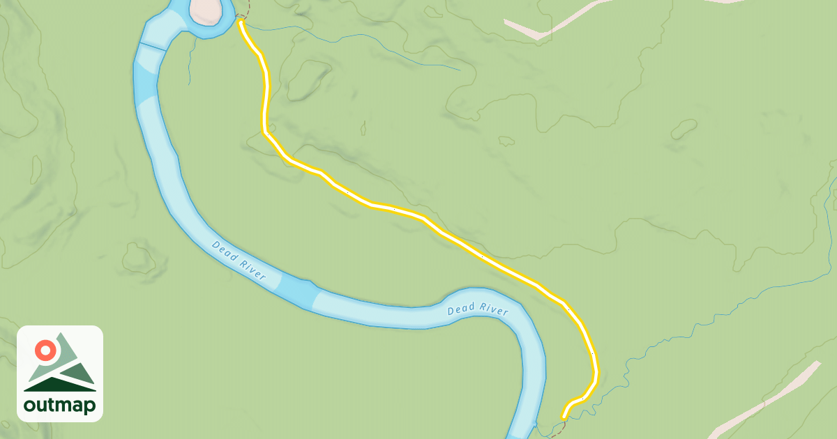 Map of Maine Huts Trail