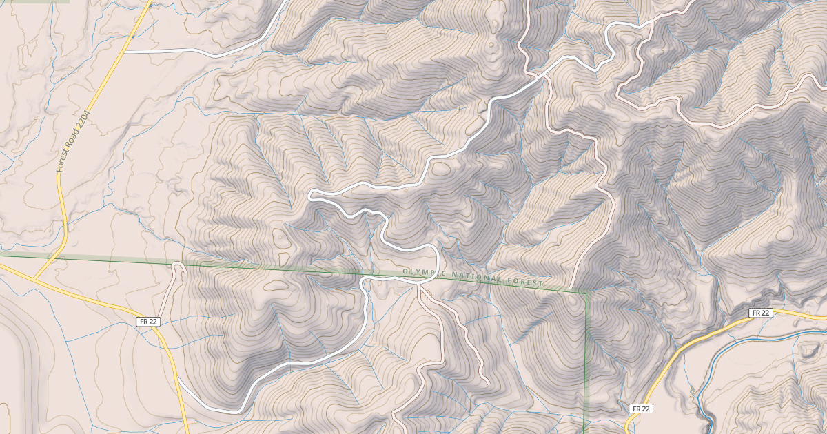 Map preview of USFS National Forest System Roads {19F41255-BCD9-4418-A60D-FE0DFBEBFE88}