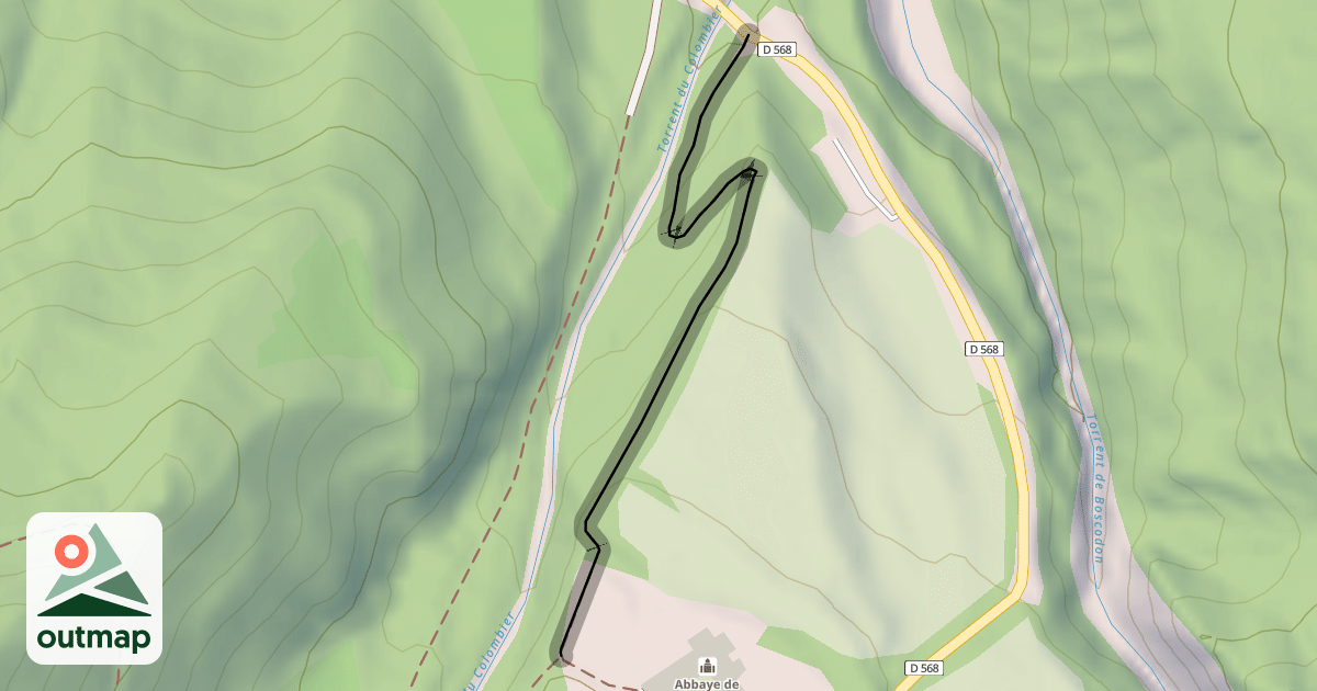 Map of Sentier Découverte de Boscodon
