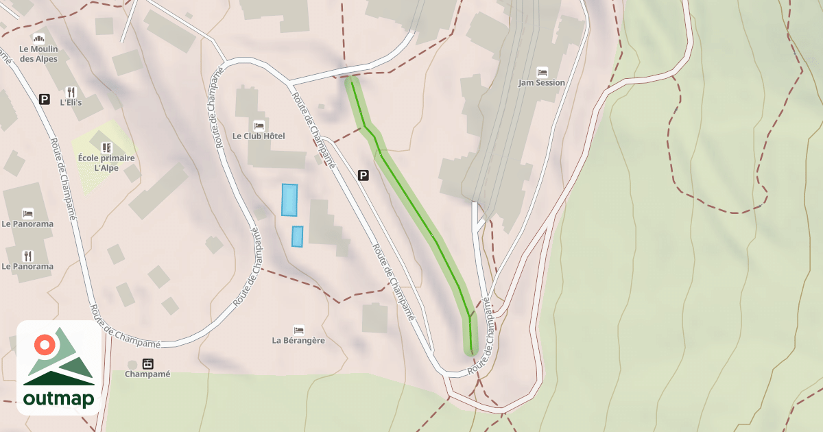 Map of Accès Vallée Blanche