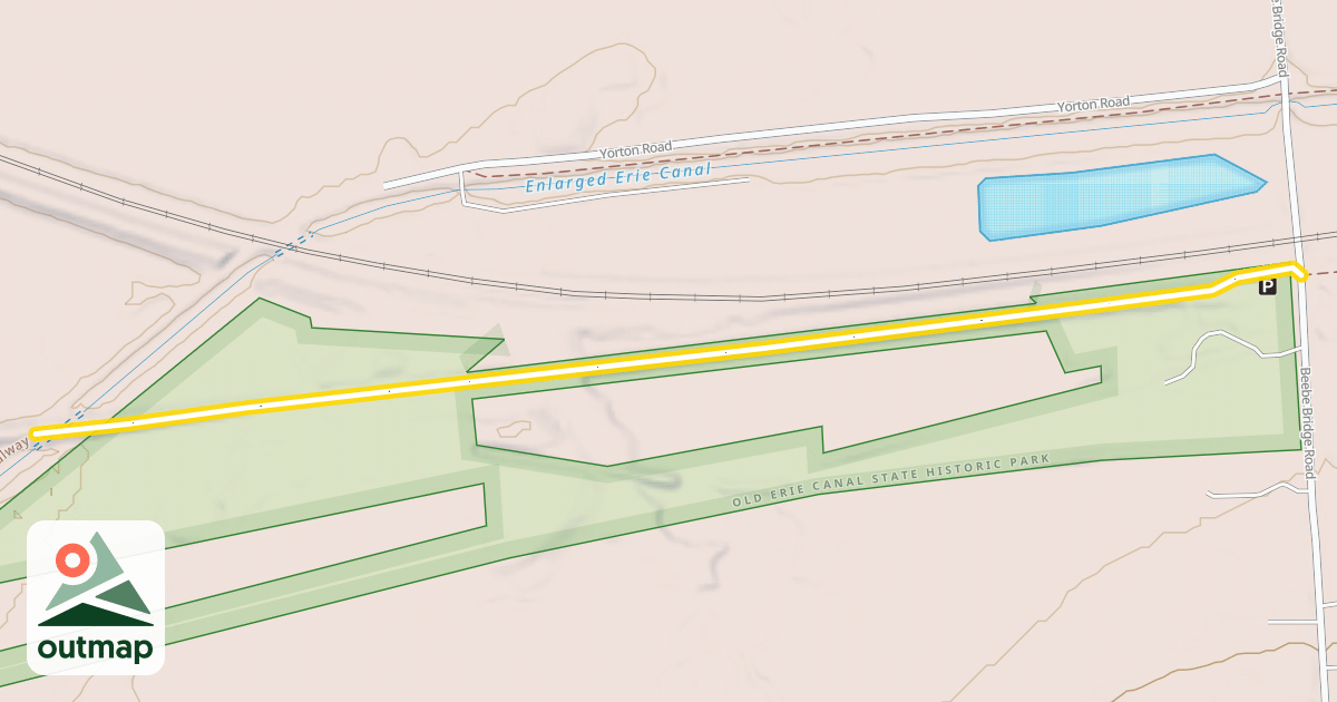Map of Erie Canalway Trail