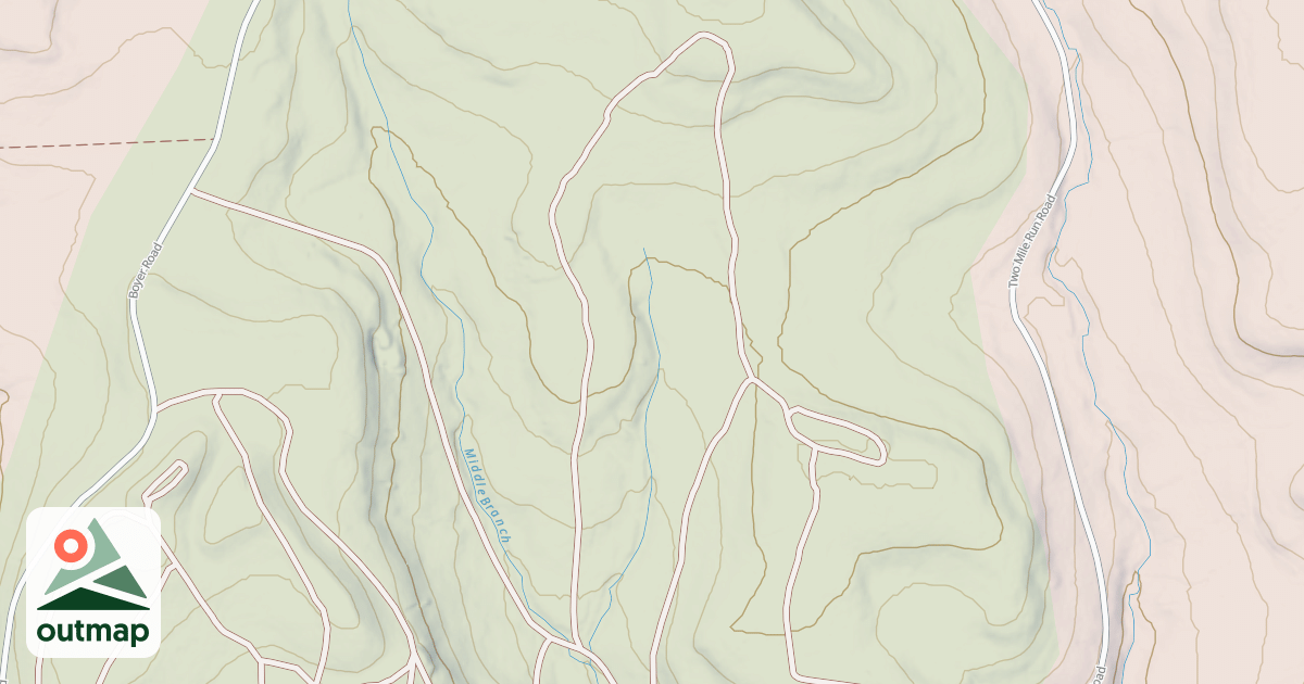 Map of Whiskey Springs Trails