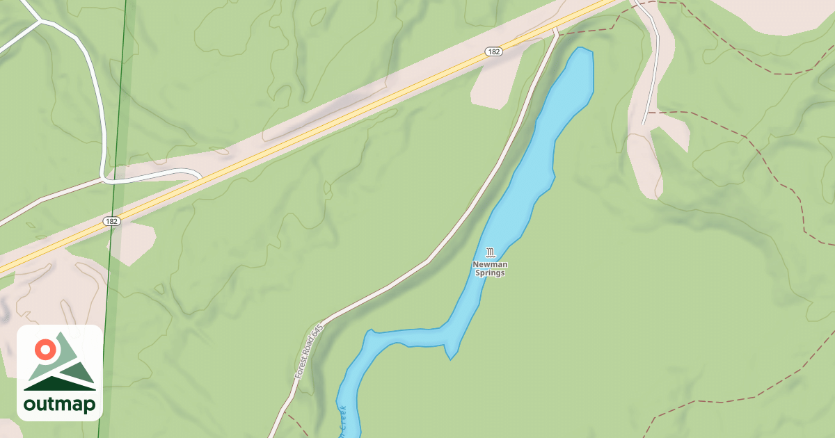 Map of FR 645