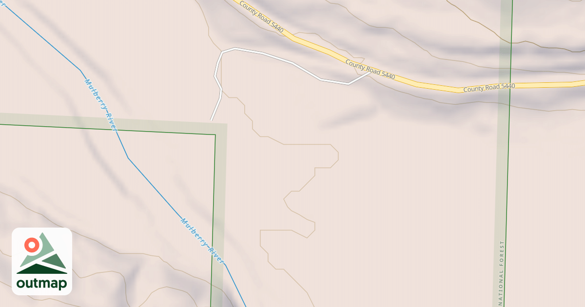 Map of USFS Motor Vehicle Use Map Roads {B365BB68-8AAA-45EC-BCC9-A7410A690FB7}