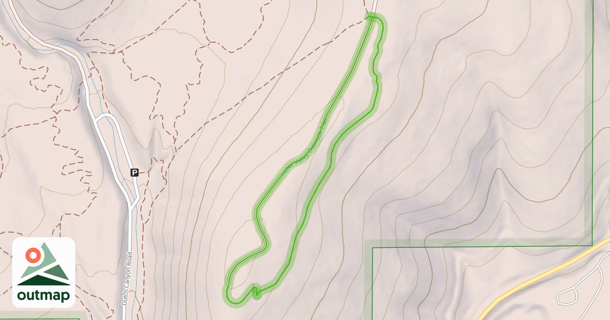 Map of Heber Valley Overlook Trail