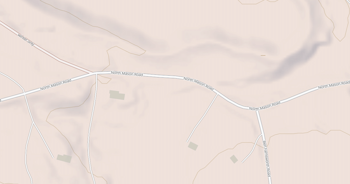Map preview of North Mason Rd