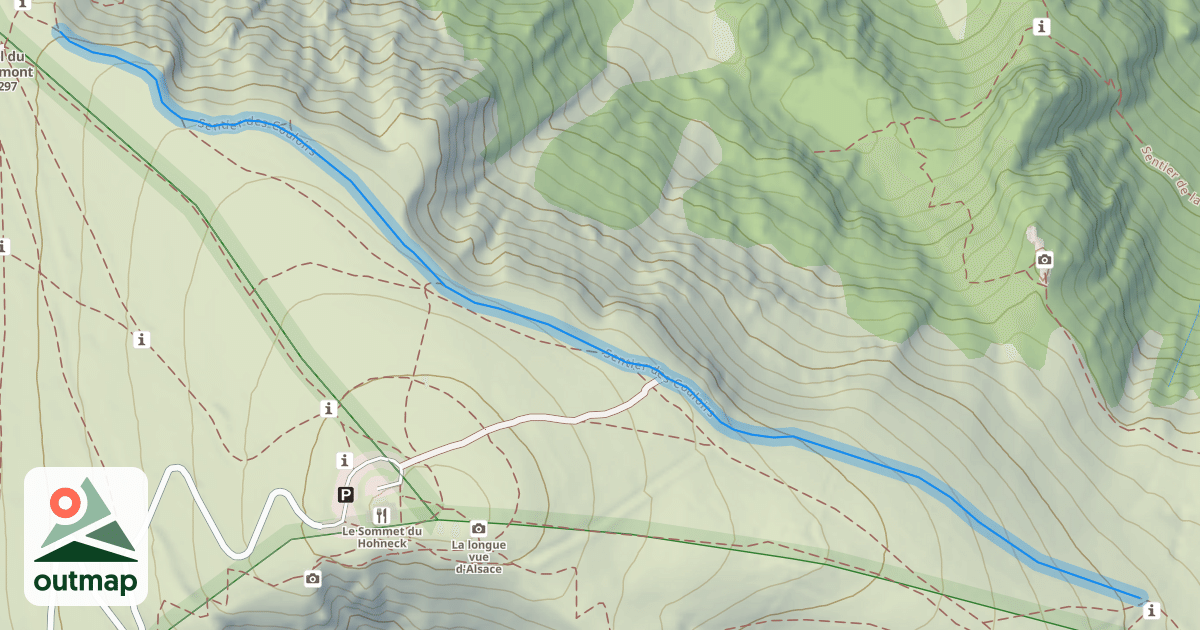 Map of Sentier des Couloirs