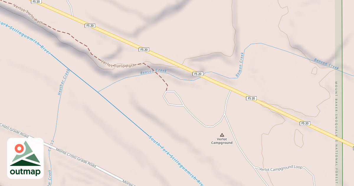 Map of VERLOT CG SPUR -A