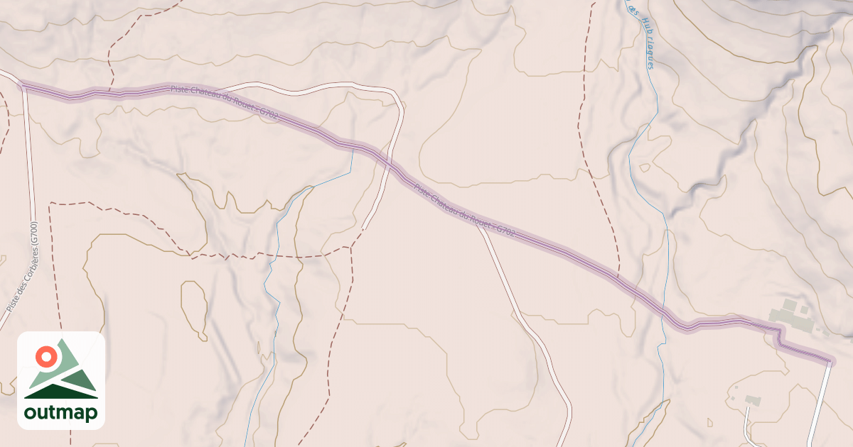 Map of Piste Chateau du Rouet - G702