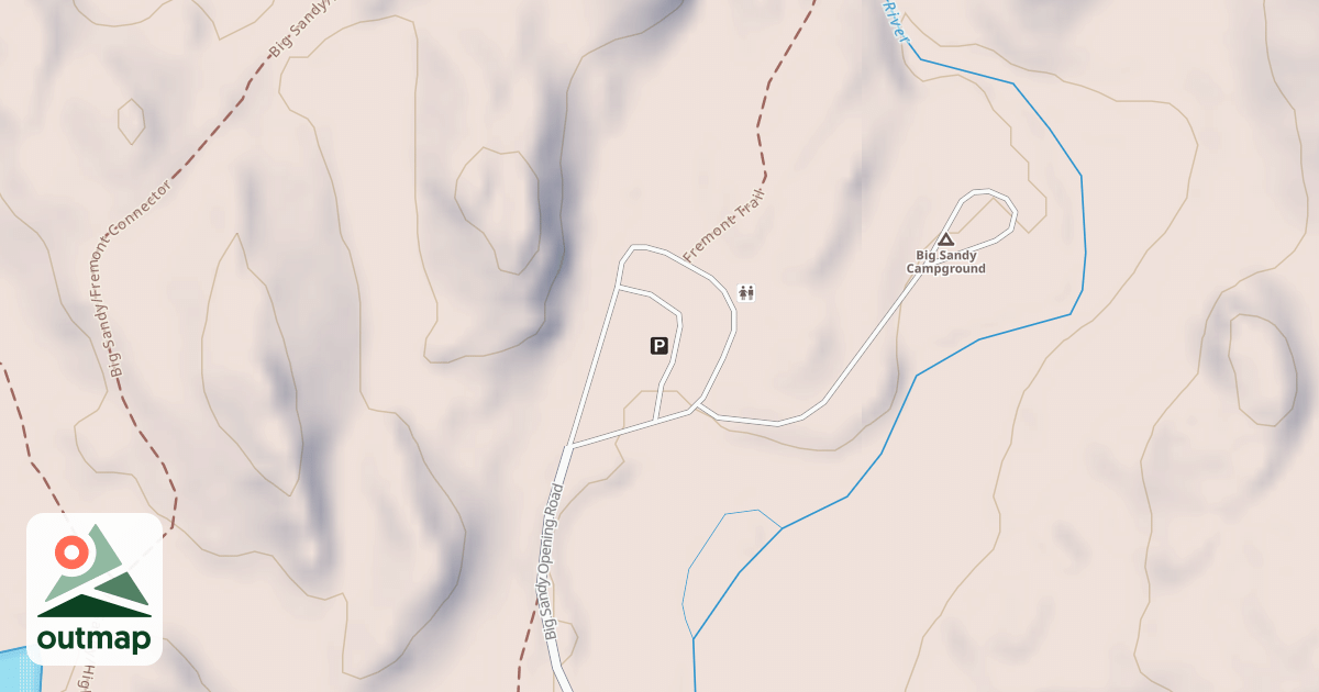 Map of BIG SANDY TRAILHEAD