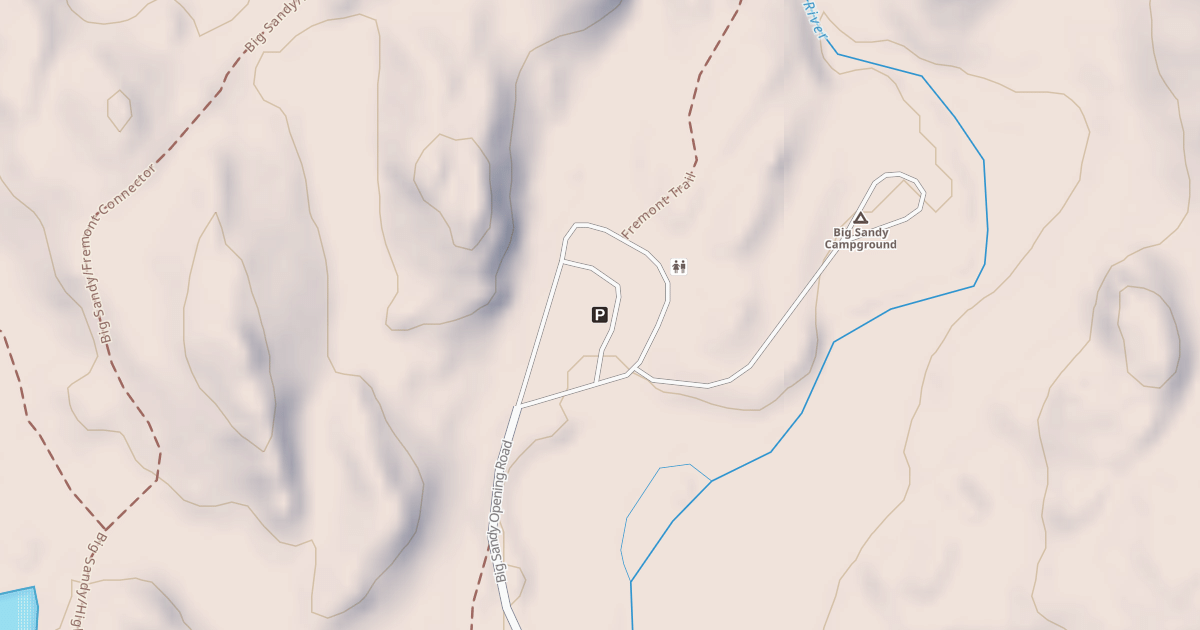Map preview of BIG SANDY TRAILHEAD