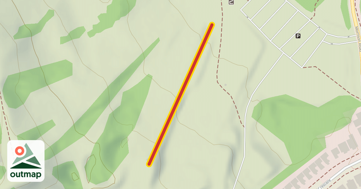 Map of Tenderfoot Double Chairlift