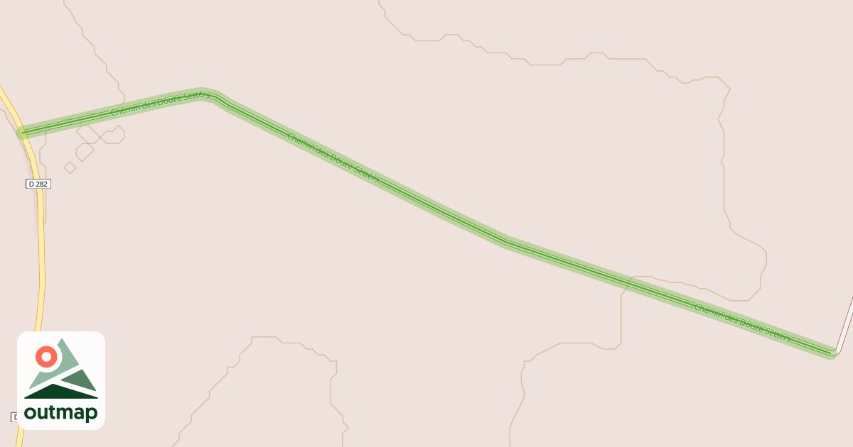 Map of Chemin des Douze Setiers Madame