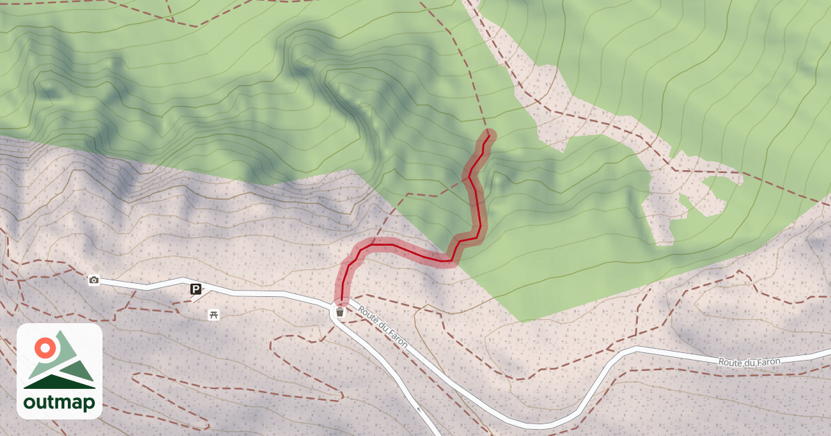 Map of Sentier Escarpé de Rando Alpine