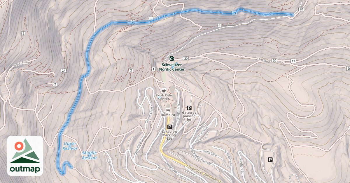 Map of Sunnyside Trail