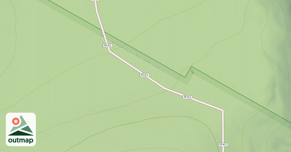 Map of CONTINENTAL DIVIDE ATV