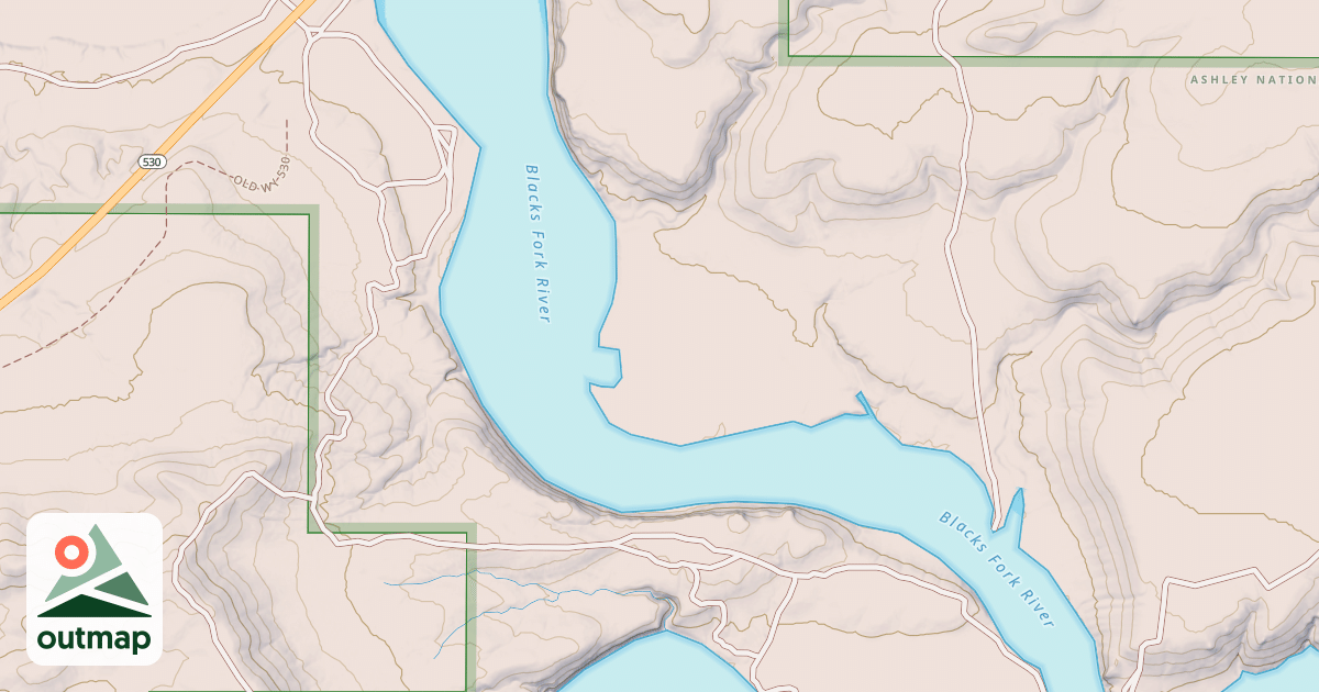 Map of BLACKS FORK DISPERSED D