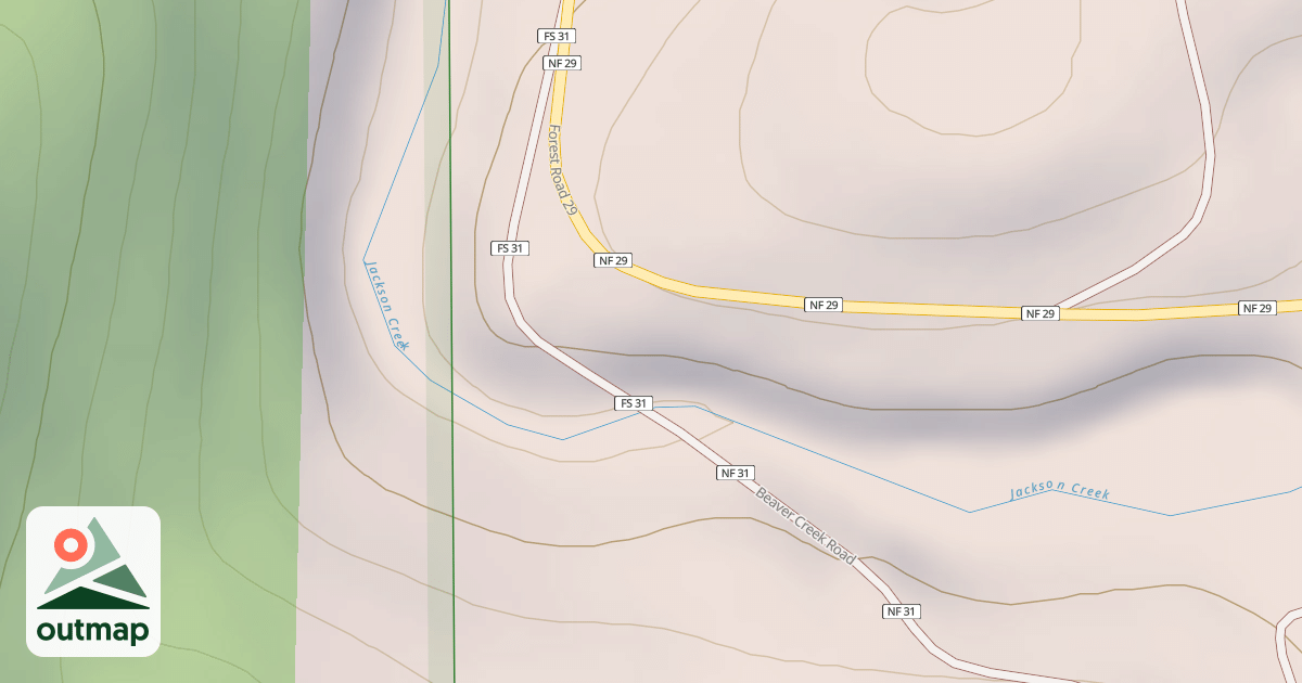 Map of BEAVER CREEK