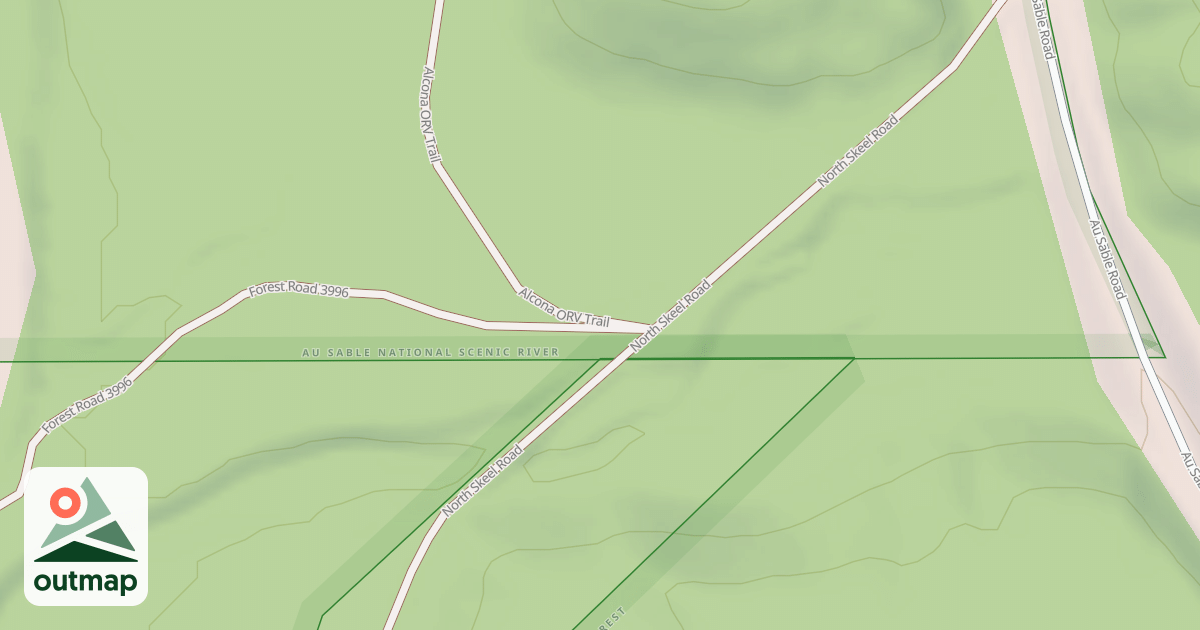 Map of ALCONA ATV TRAIL