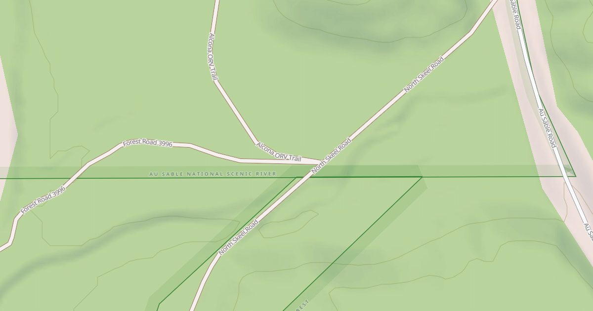 Map preview of ALCONA ATV TRAIL