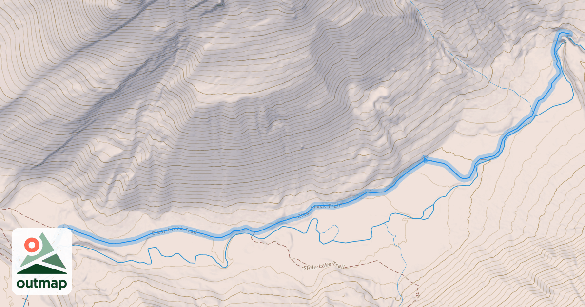 Map of Clear Creek Trail