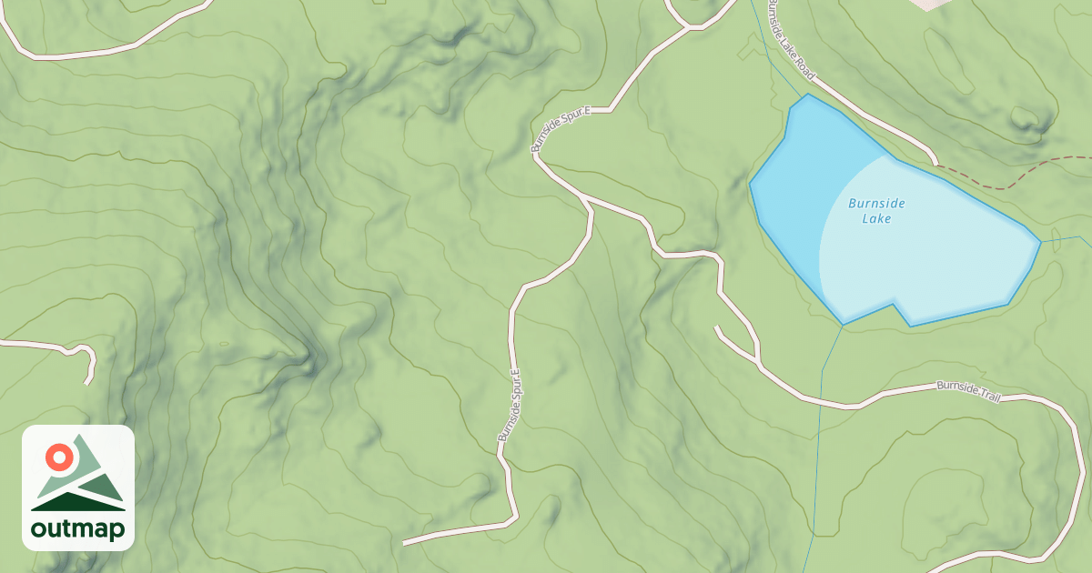 Map of BURNSIDE SPUR E