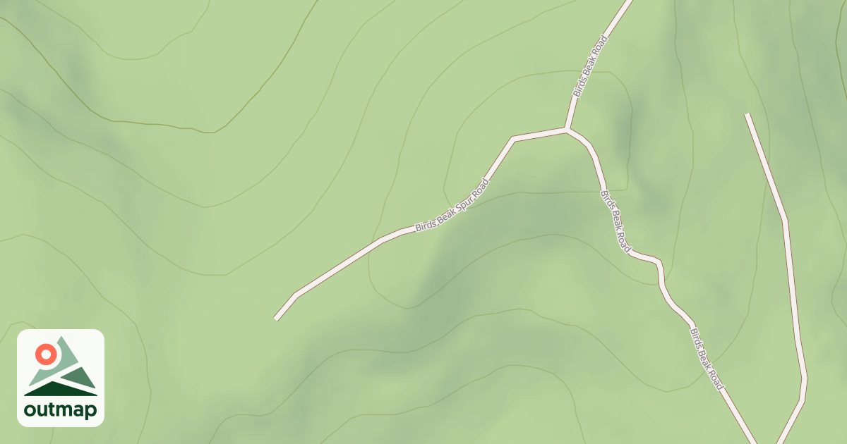 Map of BIRDS BEAK SPUR