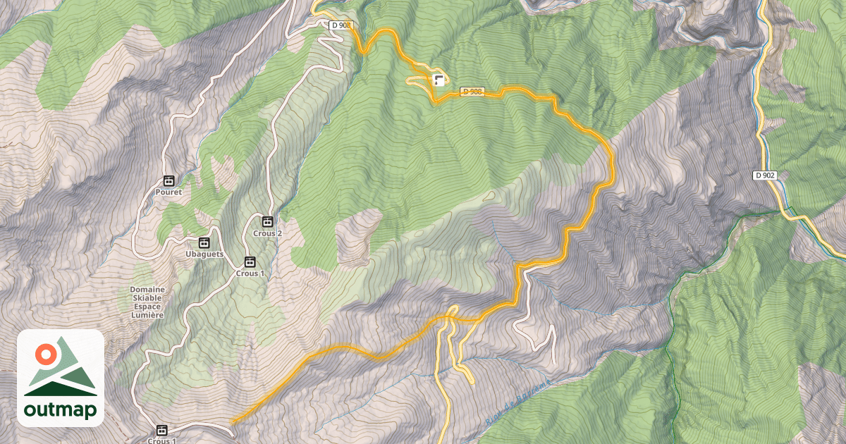 Map of Hors Piste du Col d'Allos