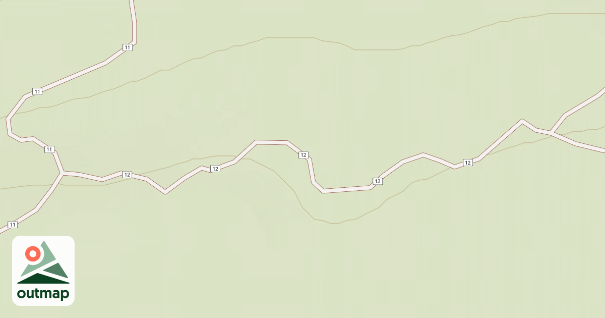 Map of Cline Buttes Tr 12