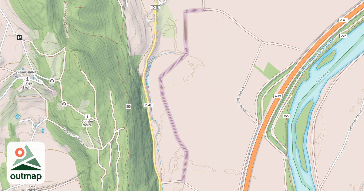 Map of Chemin Courbouril