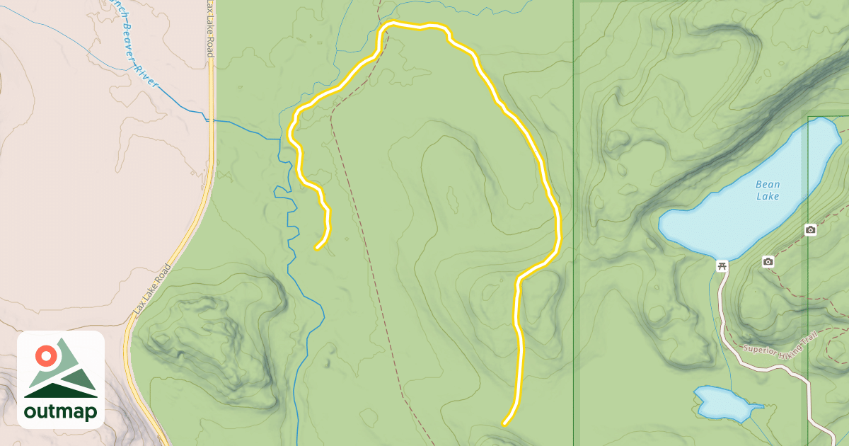 Map of Northwoods Ski Trails