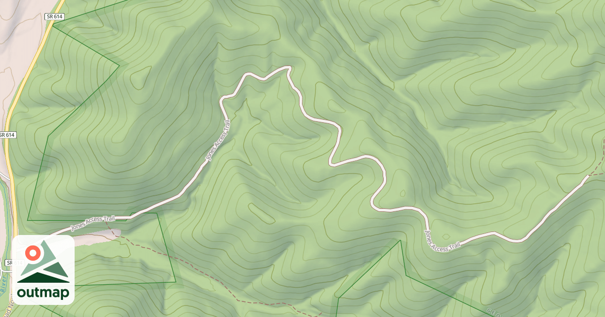 Map of JONES ACCESS