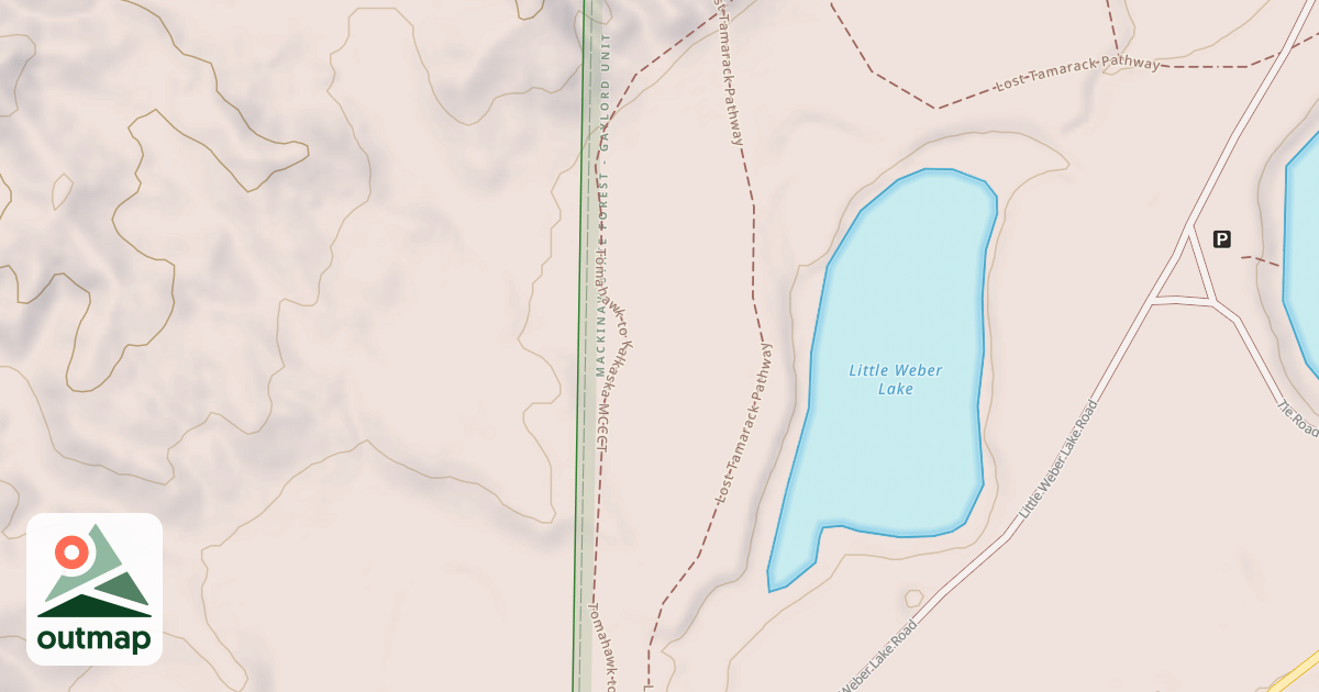 Map of Tomahawk To Kalkaska Mccct