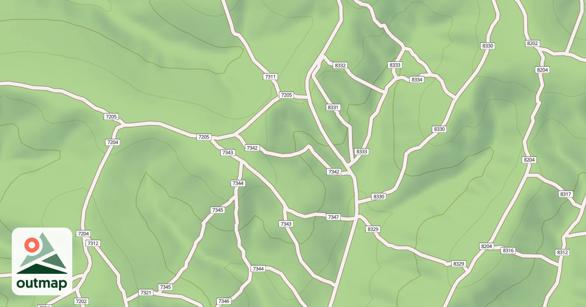 Map of USFS Motor Vehicle Use Map Trails 19237