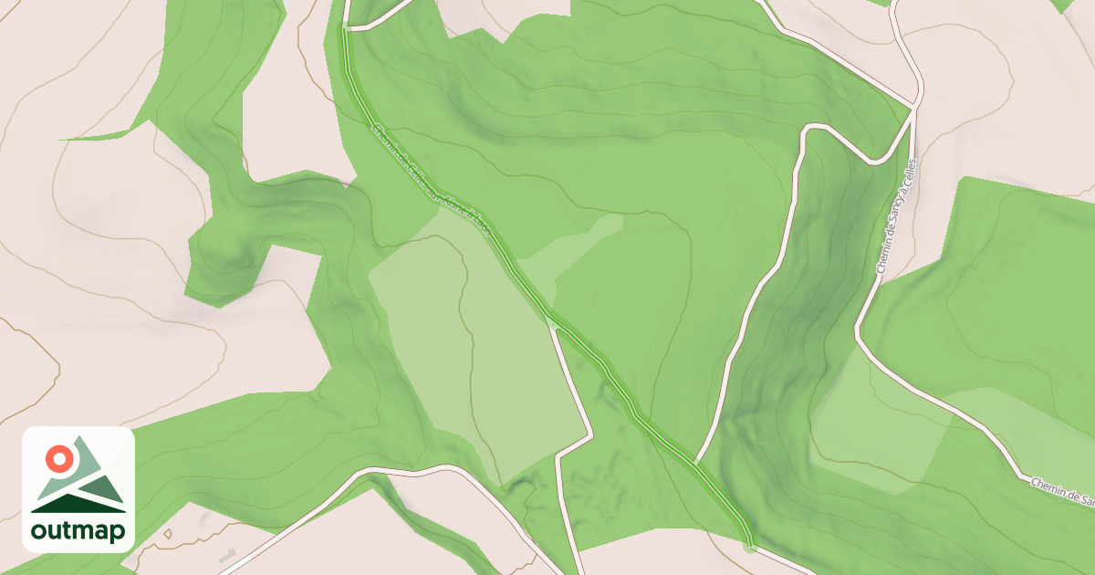 Map of Chemin de Celles-sur-Aisne à Laon