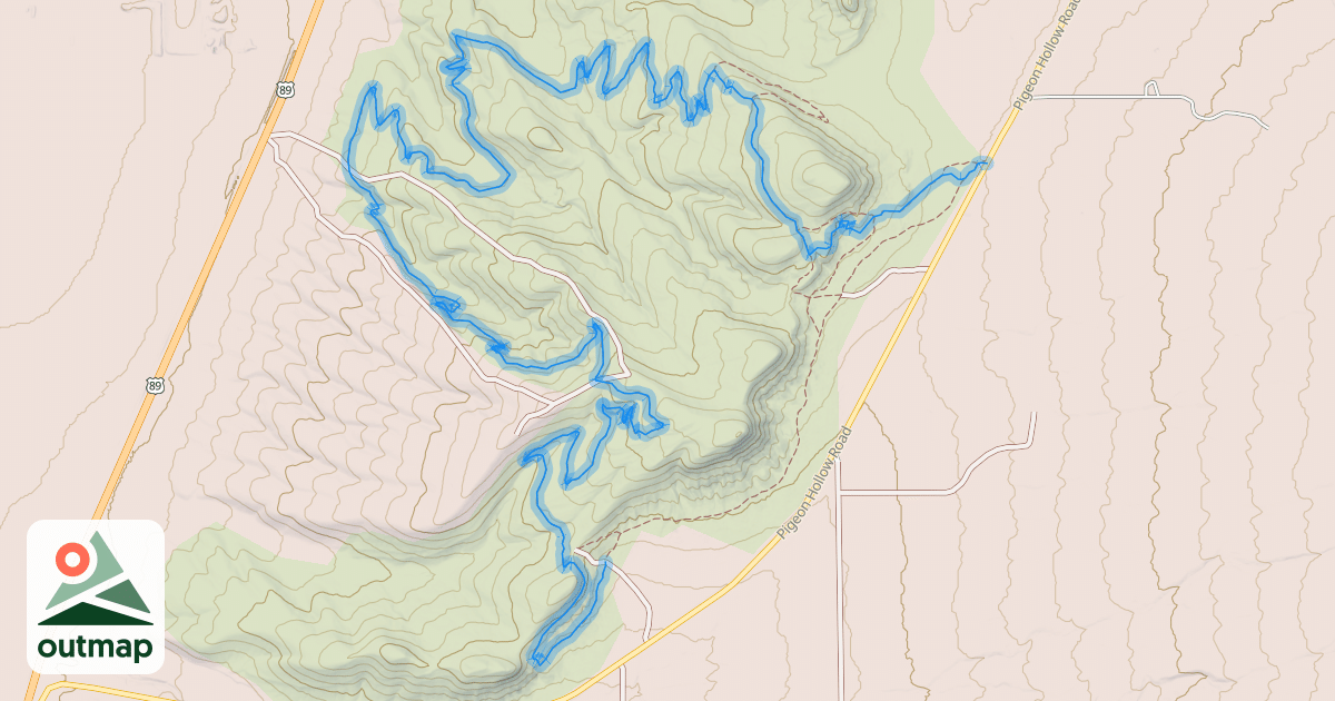 Map of Quarry Hills Main Trail