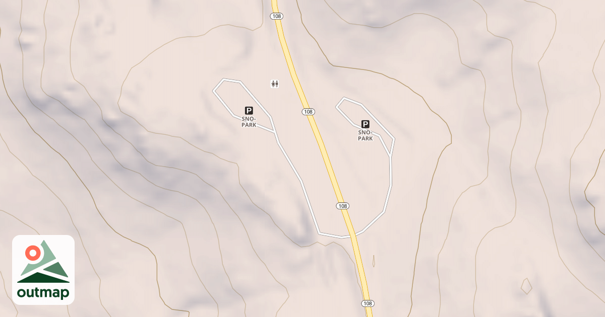 Map of HIGHWAY 108 SNOW PARK
