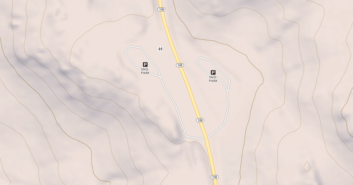 Map preview of HIGHWAY 108 SNOW PARK
